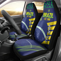 Custom Brazil Football Car Seat Cover Summer 2024 Go Champions Selecao - Wonder Print Shop