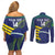 Custom Brazil Football Couples Matching Off Shoulder Short Dress and Long Sleeve Button Shirt Summer 2024 Go Champions Selecao - Wonder Print Shop