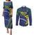 Custom Brazil Football Couples Matching Puletasi and Long Sleeve Button Shirt Summer 2024 Go Champions Selecao - Wonder Print Shop