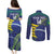 Custom Brazil Football Couples Matching Puletasi and Long Sleeve Button Shirt Summer 2024 Go Champions Selecao - Wonder Print Shop
