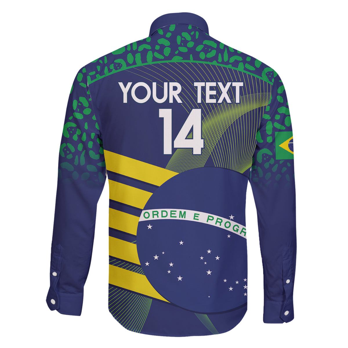 Custom Brazil Football Couples Matching Off Shoulder Short Dress and Long Sleeve Button Shirt Summer 2024 Go Champions Selecao - Wonder Print Shop