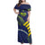 Custom Brazil Football Family Matching Off Shoulder Maxi Dress and Hawaiian Shirt Summer 2024 Go Champions Selecao - Wonder Print Shop