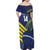 Custom Brazil Football Family Matching Off Shoulder Maxi Dress and Hawaiian Shirt Summer 2024 Go Champions Selecao - Wonder Print Shop