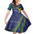 Custom Brazil Football Family Matching Off Shoulder Short Dress and Hawaiian Shirt Summer 2024 Go Champions Selecao - Wonder Print Shop
