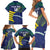 Custom Brazil Football Family Matching Short Sleeve Bodycon Dress and Hawaiian Shirt Summer 2024 Go Champions Selecao - Wonder Print Shop
