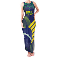 Custom Brazil Football Family Matching Tank Maxi Dress and Hawaiian Shirt Summer 2024 Go Champions Selecao - Wonder Print Shop