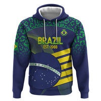 Custom Brazil Football Hoodie Summer 2024 Go Champions Selecao - Wonder Print Shop