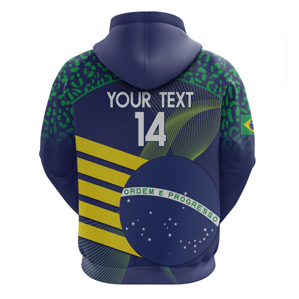 Custom Brazil Football Hoodie Summer 2024 Go Champions Selecao - Wonder Print Shop