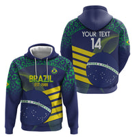 Custom Brazil Football Hoodie Summer 2024 Go Champions Selecao - Wonder Print Shop
