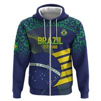 Custom Brazil Football Hoodie Summer 2024 Go Champions Selecao - Wonder Print Shop