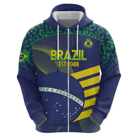 Custom Brazil Football Hoodie Summer 2024 Go Champions Selecao - Wonder Print Shop