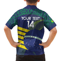 Custom Brazil Football Kid Hawaiian Shirt Summer 2024 Go Champions Selecao - Wonder Print Shop