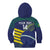 Custom Brazil Football Kid Hoodie Summer 2024 Go Champions Selecao - Wonder Print Shop