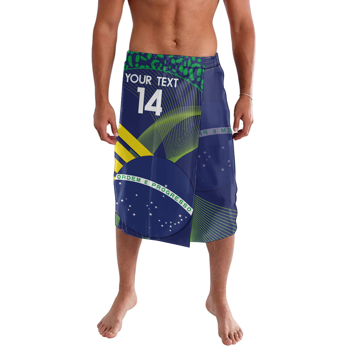 Custom Brazil Football Lavalava Summer 2024 Go Champions Selecao - Wonder Print Shop