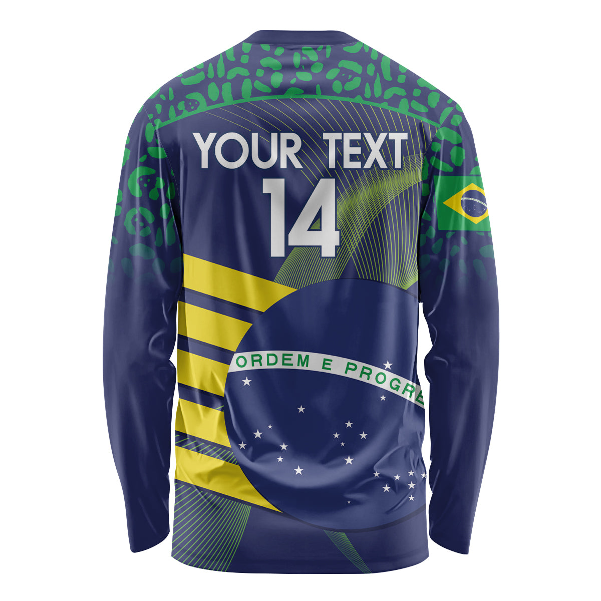 Custom Brazil Football Long Sleeve Shirt Summer 2024 Go Champions Selecao - Wonder Print Shop
