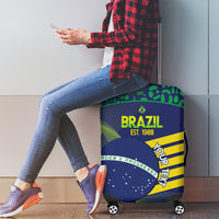 Custom Brazil Football Luggage Cover Summer 2024 Go Champions Selecao - Wonder Print Shop