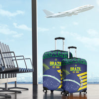 Custom Brazil Football Luggage Cover Summer 2024 Go Champions Selecao - Wonder Print Shop