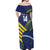 Custom Brazil Football Off Shoulder Maxi Dress Summer 2024 Go Champions Selecao - Wonder Print Shop