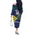 Custom Brazil Football Off The Shoulder Long Sleeve Dress Summer 2024 Go Champions Selecao - Wonder Print Shop