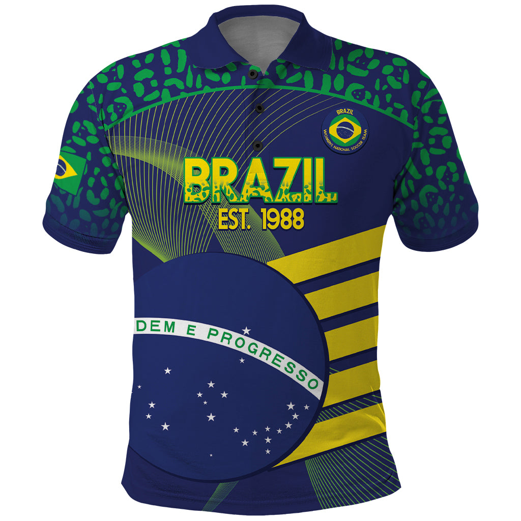 Custom Brazil Football Polo Shirt Summer 2024 Go Champions Selecao - Wonder Print Shop