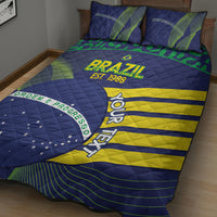 Custom Brazil Football Quilt Bed Set Summer 2024 Go Champions Selecao - Wonder Print Shop