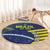 Custom Brazil Football Round Carpet Summer 2024 Olympic Go Champions Selecao