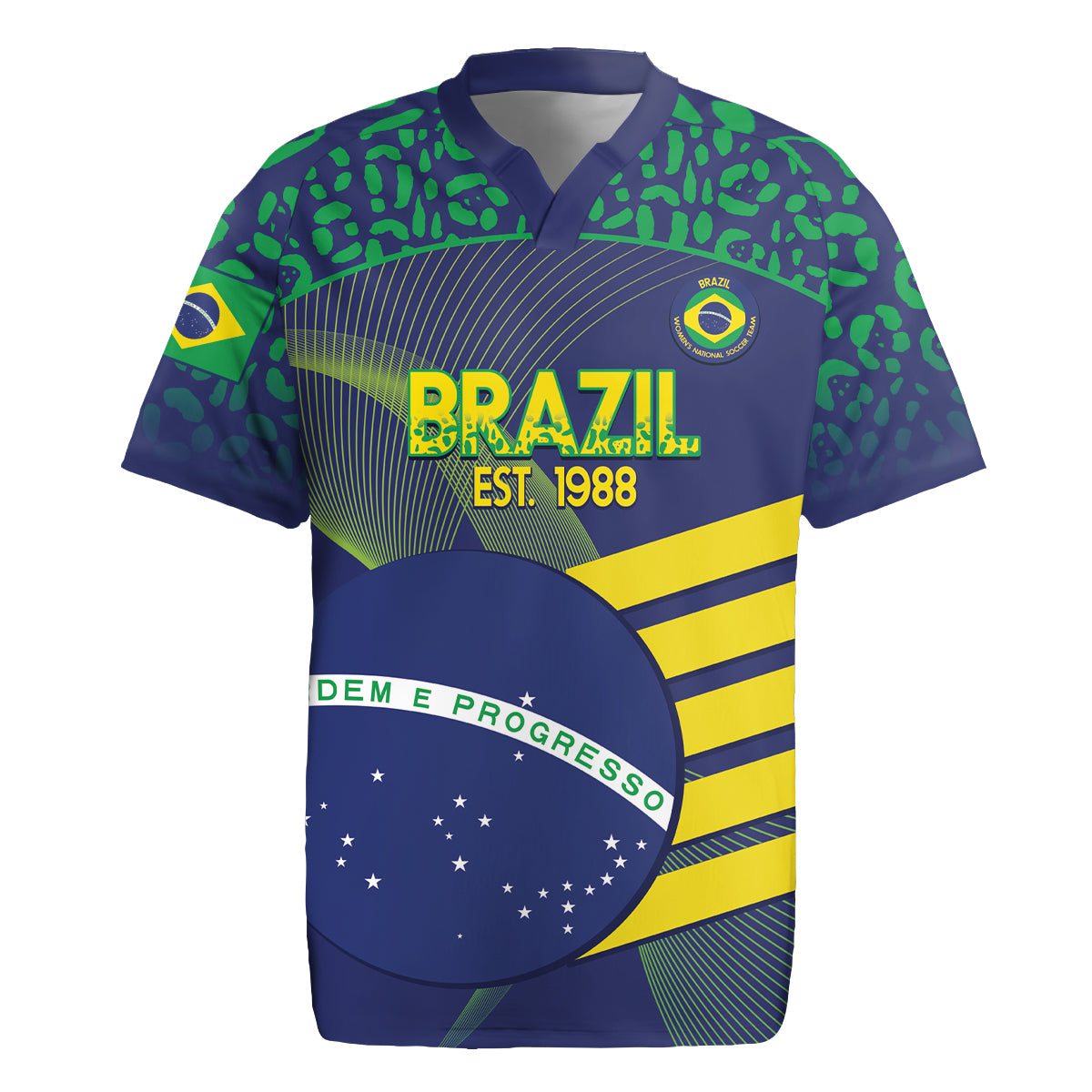 Custom Brazil Football Rugby Jersey Summer 2024 Go Champions Selecao - Wonder Print Shop