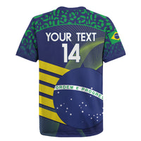 Custom Brazil Football Rugby Jersey Summer 2024 Go Champions Selecao - Wonder Print Shop