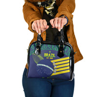 Custom Brazil Football Shoulder Handbag Summer 2024 Olympic Go Champions Selecao