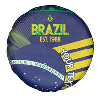 Custom Brazil Football Spare Tire Cover Summer 2024 Go Champions Selecao - Wonder Print Shop