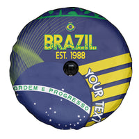 Custom Brazil Football Spare Tire Cover Summer 2024 Go Champions Selecao - Wonder Print Shop