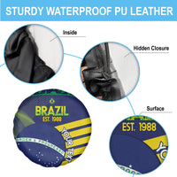 Custom Brazil Football Spare Tire Cover Summer 2024 Go Champions Selecao - Wonder Print Shop