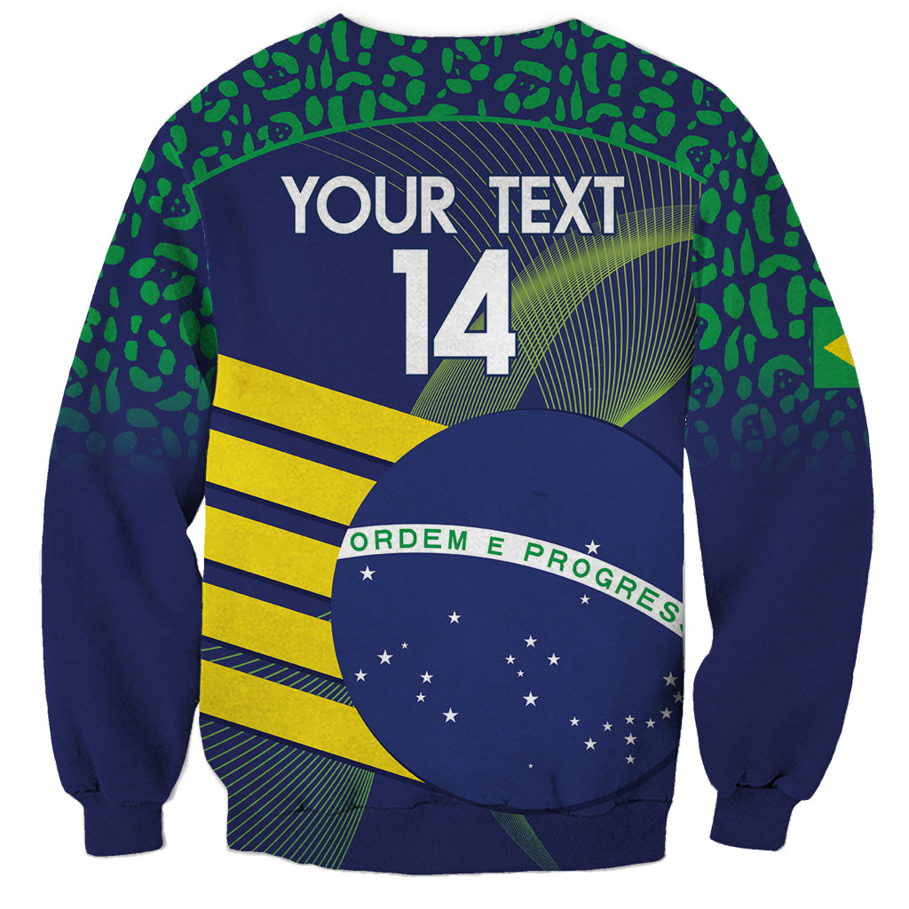Custom Brazil Football Sweatshirt Summer 2024 Go Champions Selecao - Wonder Print Shop