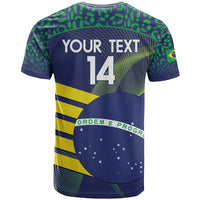 Custom Brazil Football T Shirt Summer 2024 Go Champions Selecao - Wonder Print Shop