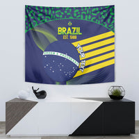 Custom Brazil Football Tapestry Summer 2024 Go Champions Selecao - Wonder Print Shop