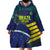 Custom Brazil Football Wearable Blanket Hoodie Summer 2024 Go Champions Selecao - Wonder Print Shop