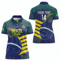 Custom Brazil Football Women Polo Shirt Summer 2024 Go Champions Selecao - Wonder Print Shop