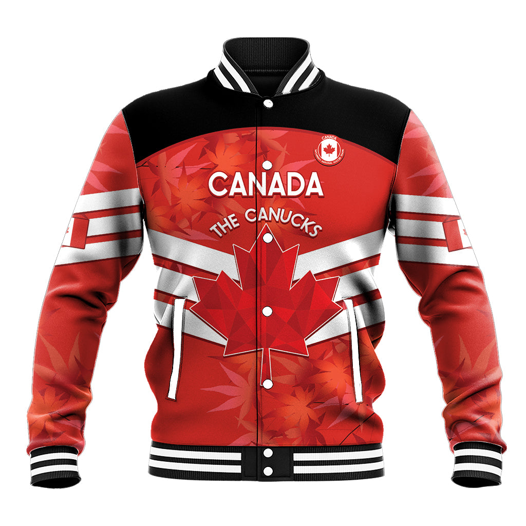 Custom Canada Soccer Baseball Jacket Summer 2024 Olympic Go Champions Canucks
