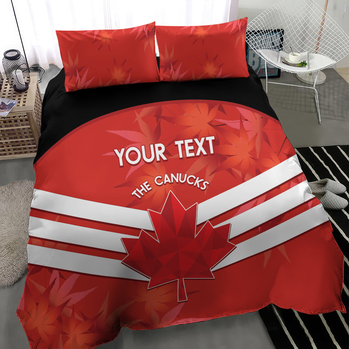 Custom Canada Soccer Bedding Set Summer 2024 Go Champions Canucks - Wonder Print Shop