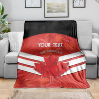 Custom Canada Soccer Blanket Summer 2024 Olympic Go Champions Canucks