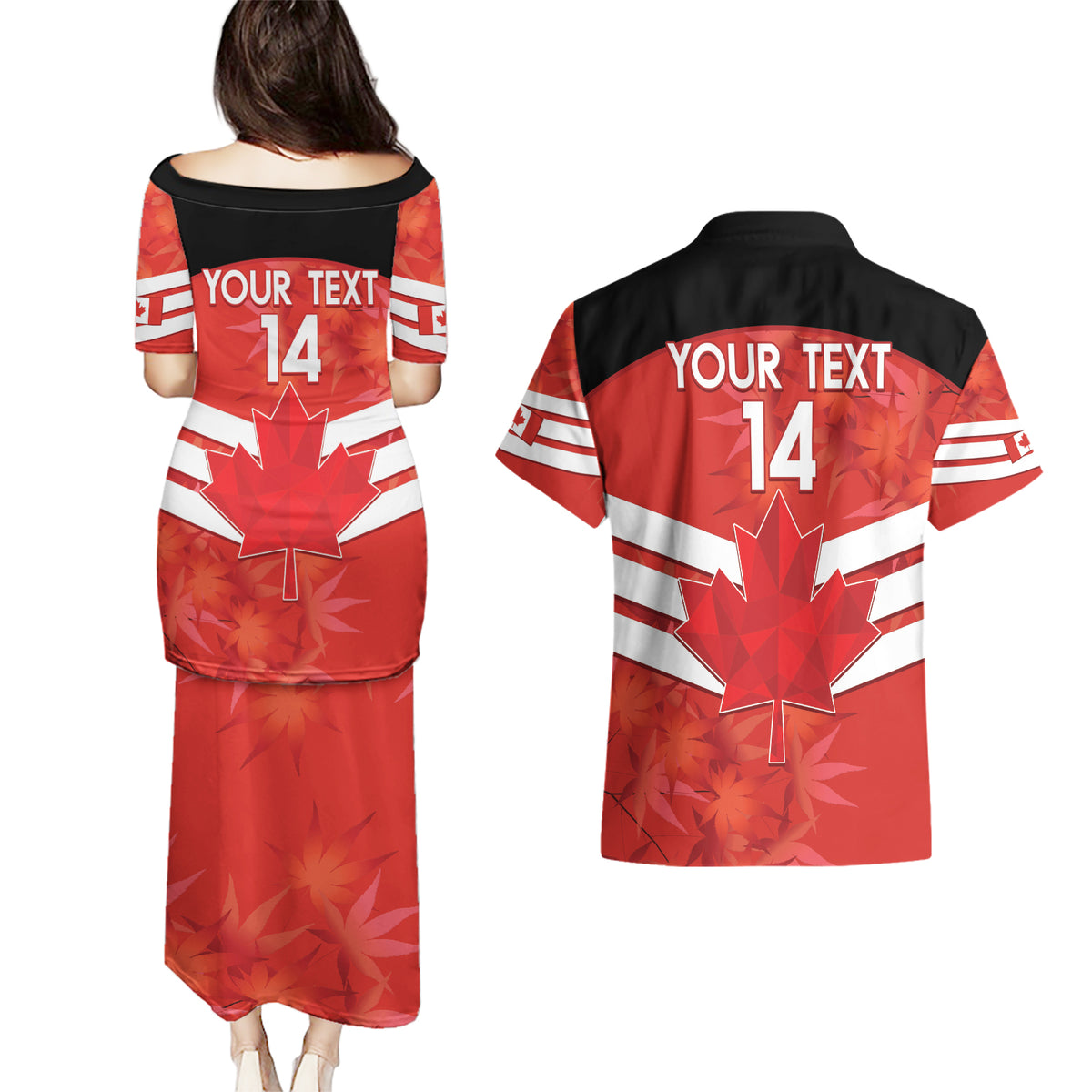 Custom Canada Soccer Couples Matching Puletasi and Hawaiian Shirt Summer 2024 Go Champions Canucks - Wonder Print Shop