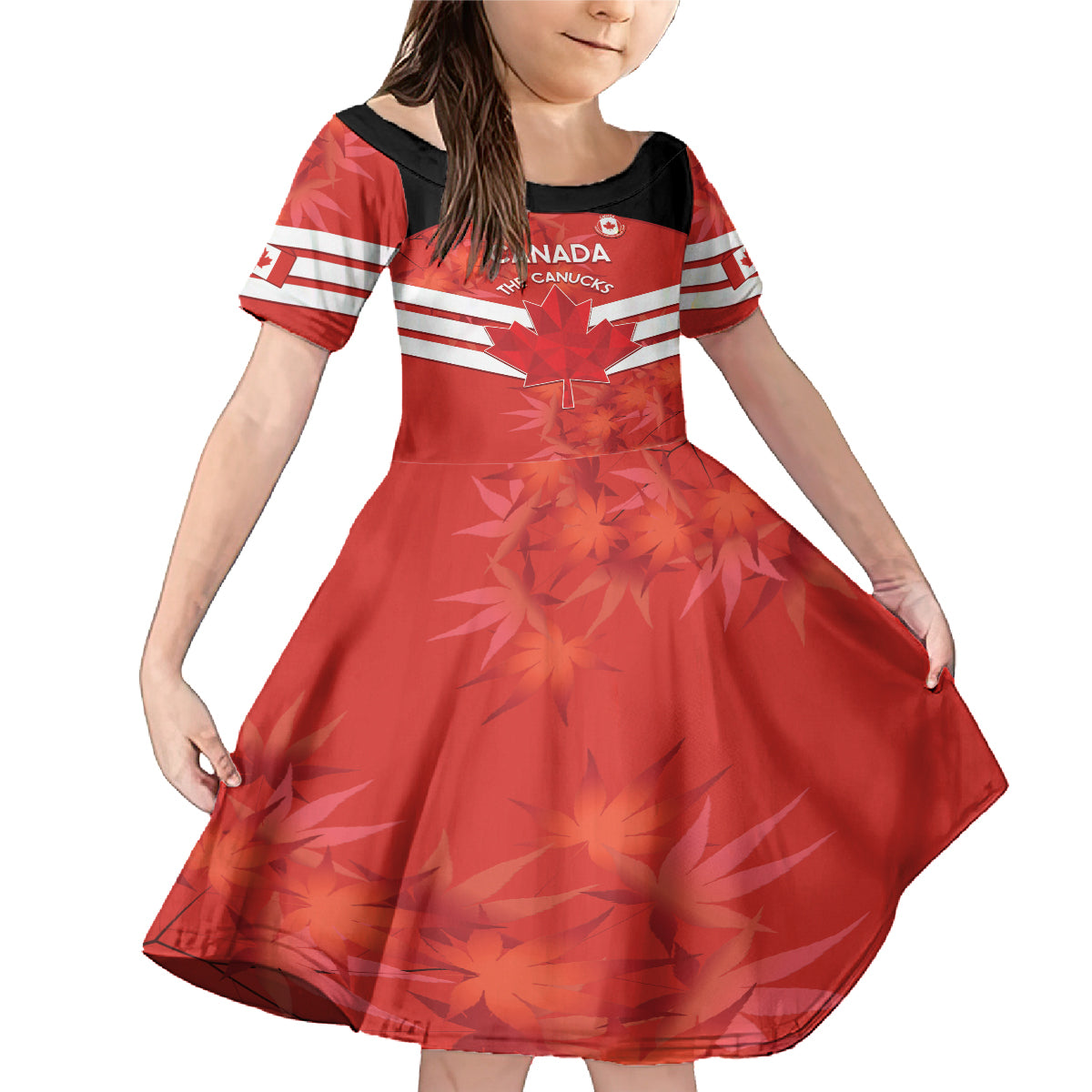 Custom Canada Soccer Family Matching Mermaid Dress and Hawaiian Shirt Summer 2024 Go Champions Canucks - Wonder Print Shop