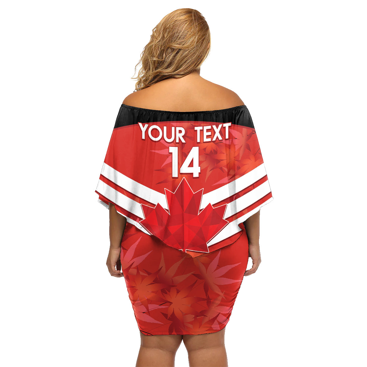 Custom Canada Soccer Family Matching Off Shoulder Short Dress and Hawaiian Shirt Summer 2024 Go Champions Canucks - Wonder Print Shop