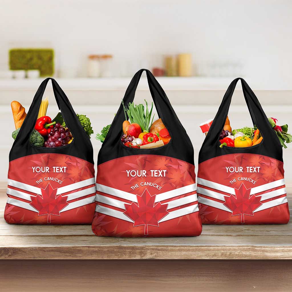 Custom Canada Soccer Grocery Bag Summer 2024 Olympic Go Champions Canucks