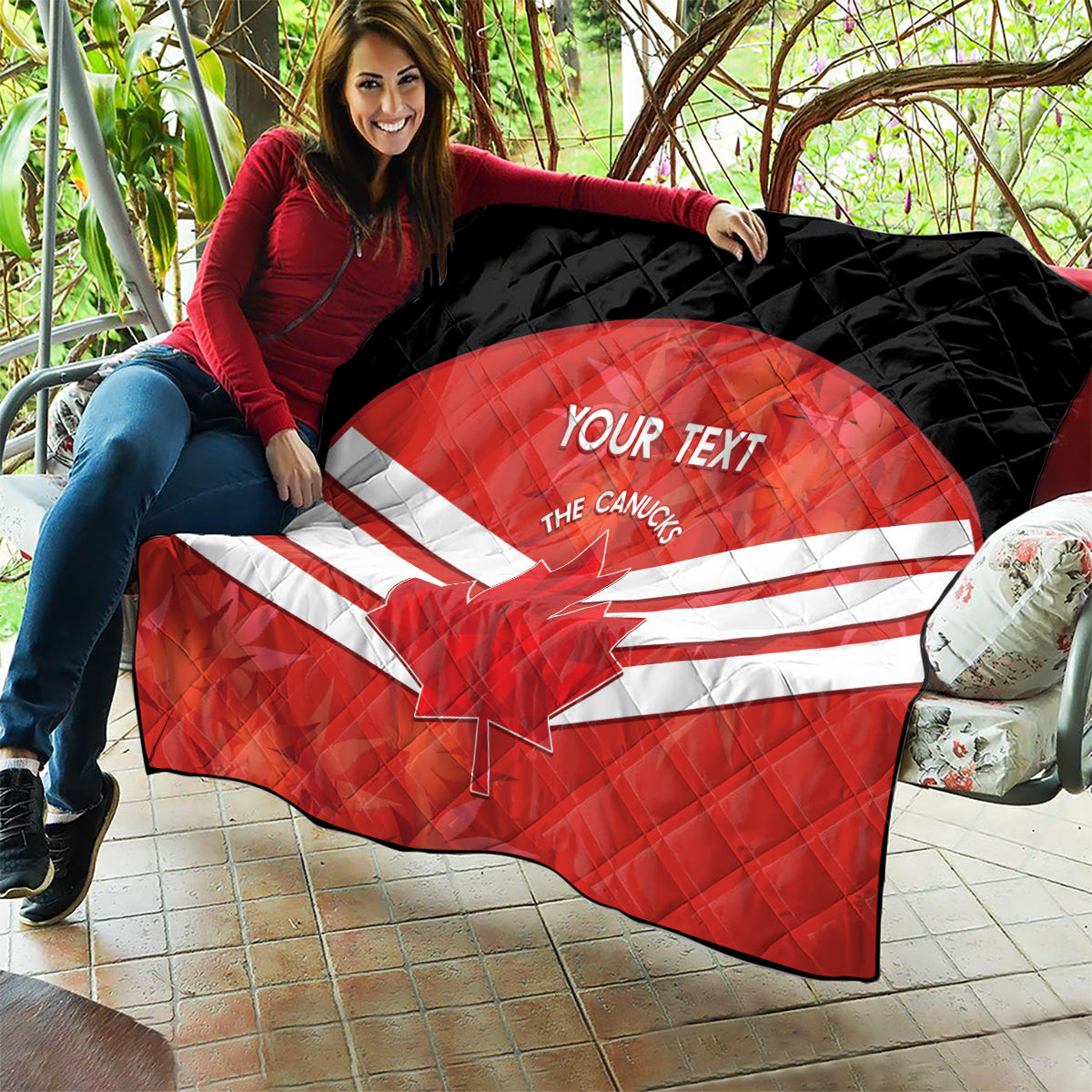 Custom Canada Soccer Quilt Summer 2024 Go Champions Canucks - Wonder Print Shop