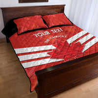 Custom Canada Soccer Quilt Bed Set Summer 2024 Go Champions Canucks - Wonder Print Shop