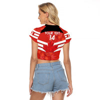 Custom Canada Soccer Raglan Cropped T Shirt Summer 2024 Go Champions Canucks - Wonder Print Shop