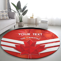 Custom Canada Soccer Round Carpet Summer 2024 Olympic Go Champions Canucks