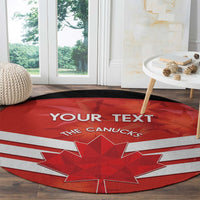 Custom Canada Soccer Round Carpet Summer 2024 Olympic Go Champions Canucks