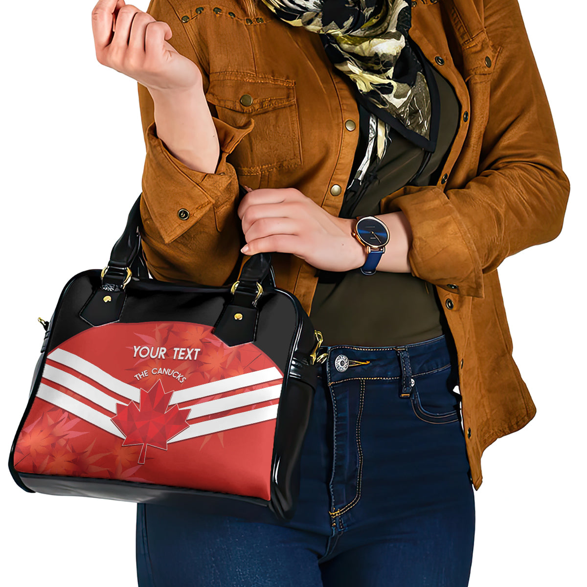 Custom Canada Soccer Shoulder Handbag Summer 2024 Olympic Go Champions Canucks